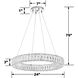 Kinsley 1 Light 24 inch Polished Chrome Chandelier Ceiling Light
