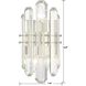 Bolton 2 Light 7.5 inch Polished Nickel Sconce Wall Light