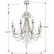 Arcadia 8 Light 26.75 inch Antique Silver Chandelier Ceiling Light
