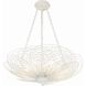 Doral 6 Light 24 inch Matte White Chandelier Ceiling Light