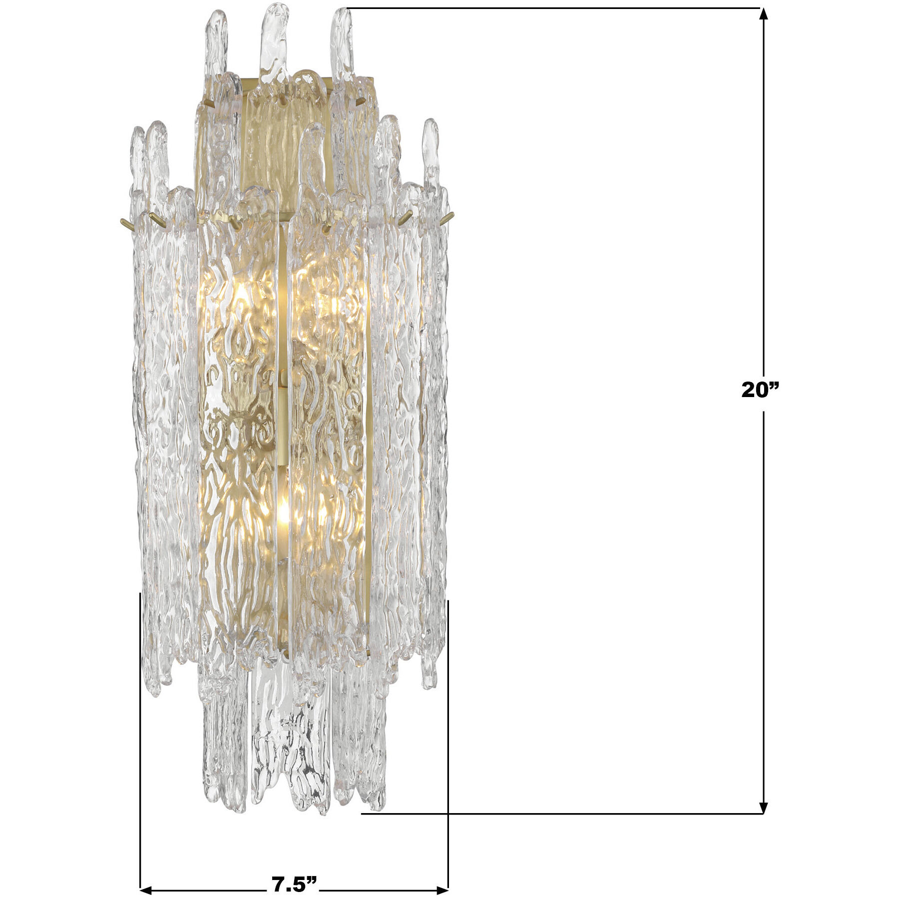 Ackerly Bath Sconce Wall Light in Aged Brass