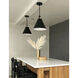 Xavier 1 Light 12 inch Matte Black Mini Pendant Ceiling Light