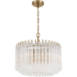 Lofton 5 Light 18 inch Aged Brass Chandelier Ceiling Light