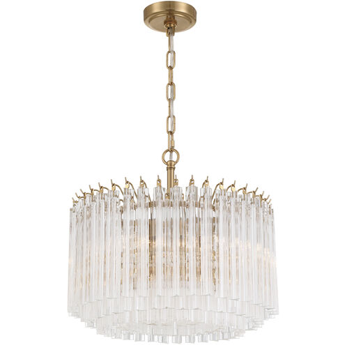 Lofton 5 Light 18 inch Aged Brass Chandelier Ceiling Light
