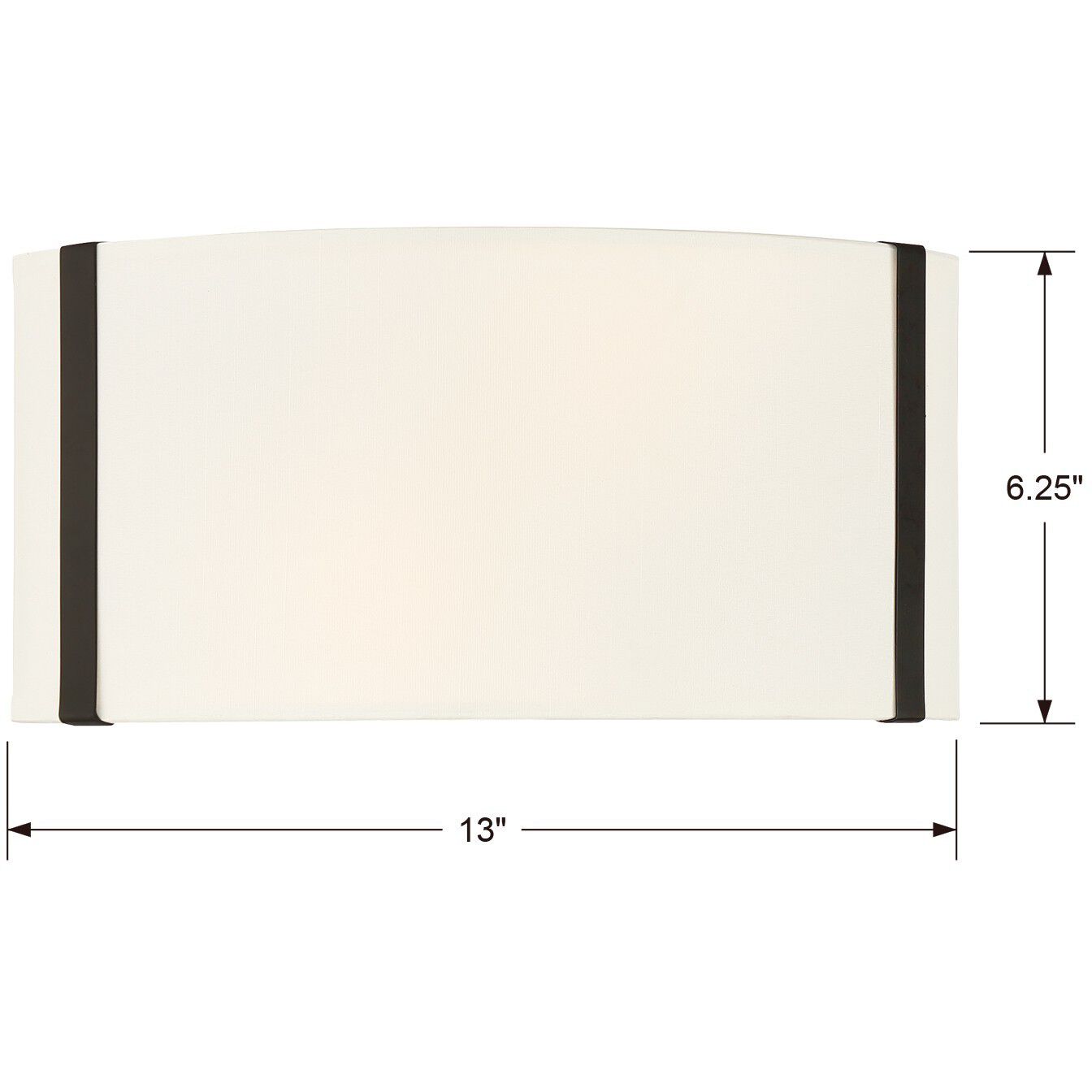 Fulton 2 Light 13 inch Black ADA Sconce Wall Light