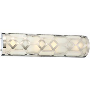 Jennings LED 24 inch Polished Nickel Bathroom Vanity Wall Light