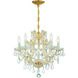 Maria Theresa 6 Light 20 inch Gold Chandelier Ceiling Light in Clear Swarovski Strass