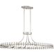 Clover 12 Light 45 inch Brushed Nickel Chandelier Ceiling Light
