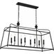 Sylvan 8 Light 42 inch Black Forged Chandelier Ceiling Light