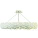 Broche 8 Light 33.5 inch Matte White Semi Flush Ceiling Light