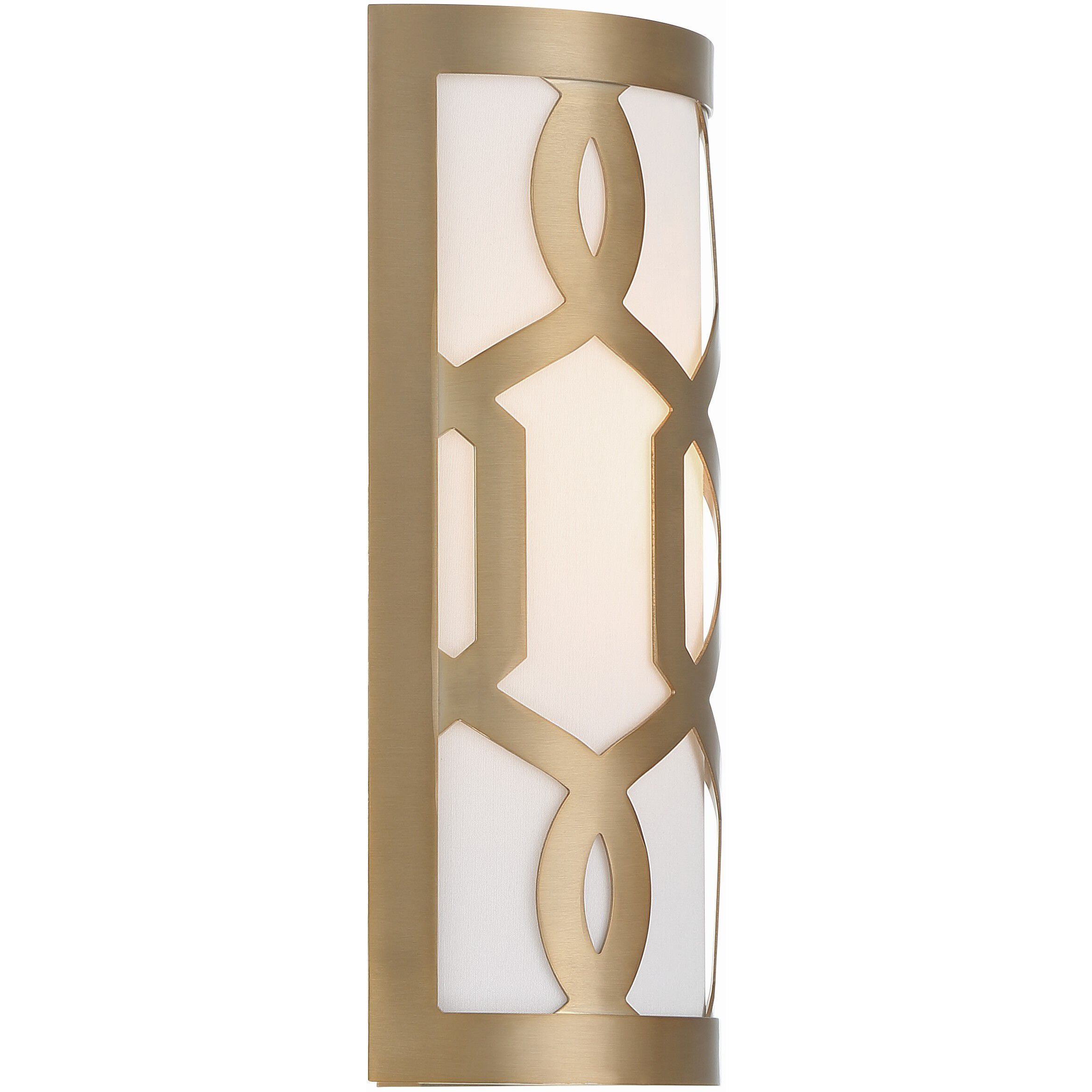 Jennings Bath Sconce Wall Light in Aged Brass