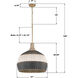 Zanzibar 5 Light 21 inch Soft Gold Pendant Ceiling Light