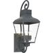 Dumont 3 Light 12 inch Graphite Sconce Wall Light