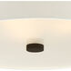 Grayson 3 Light 16 inch Dark Bronze Flush Ceiling Light