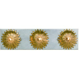 Broche 3 Light 18 inch Antique Gold and Antique Silver Bathroom Vanity Light Wall Light
