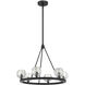 Aragon 6 Light 24 inch Matte Black Chandelier Ceiling Light