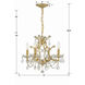 Filmore 4 Light 17 inch Antique Gold Mini Chandelier Ceiling Light in Clear Hand Cut