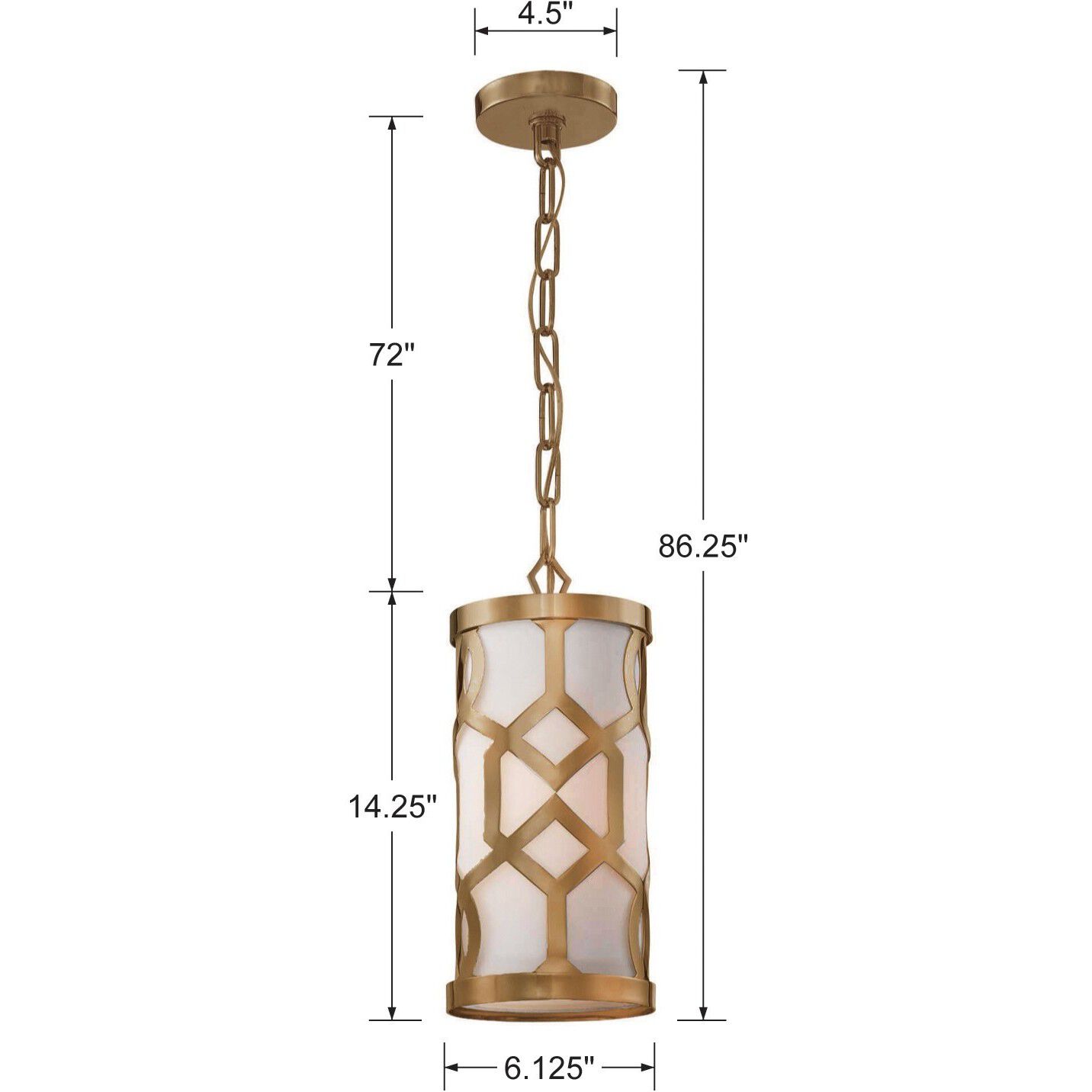 Jennings 1 Light 6 inch Aged Brass Mini Pendant Ceiling Light