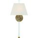 Renee 1 Light 10 inch Aged Brass Sconce Wall Light