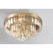 Hayes 8 Light 18 inch Aged Brass Flush Ceiling Light