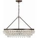 Calypso 6 Light 30 inch Vibrant Bronze Chandelier Ceiling Light