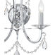 Othello Bath Wall Light in Clear Swarovski Strass, Polished Chrome