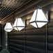 Glacier 3 Light 21 inch Black Charcoal Outdoor Sconce in White