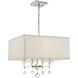 Paxton 4 Light 16 inch Polished Nickel Mini Chandelier Ceiling Light