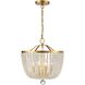 Rylee 4 Light 16.5 inch Antique Gold Mini Chandelier Ceiling Light