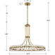 Clover 12 Light 28.75 inch Aged Brass Chandelier Ceiling Light
