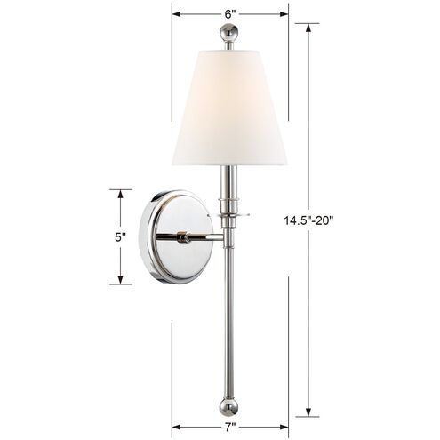 Riverdale Sconce Wall Light in Polished Nickel
