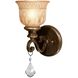 Norwalk Bath Sconce Wall Light in Clear Hand Cut