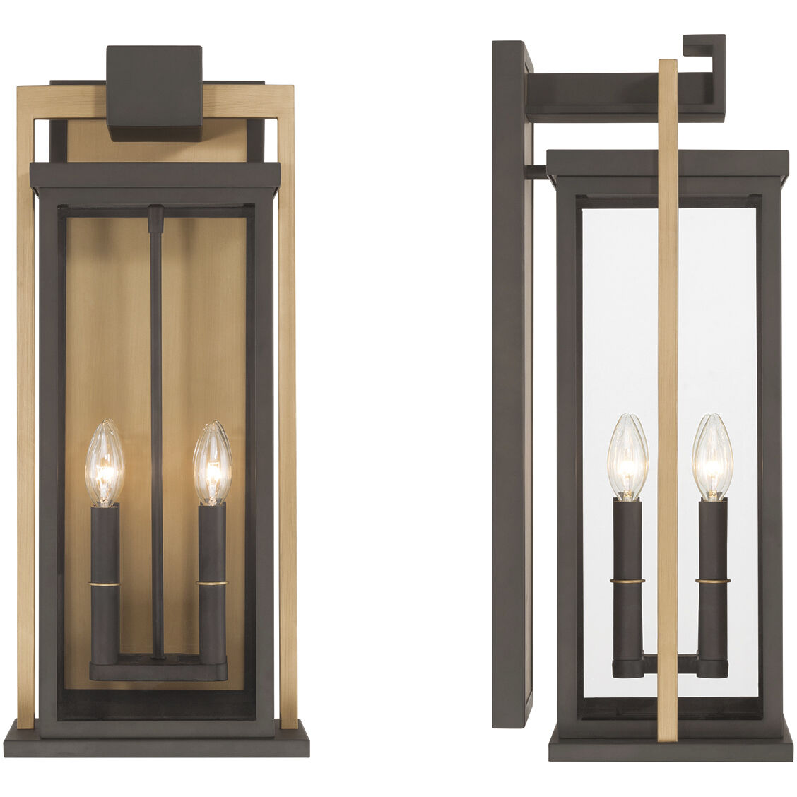 Lendel 4 Light 24 inch Twilight Bronze and Textured Gold Outdoor Sconce