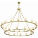 Aragon 30 Light 58.75 inch Soft Brass Chandelier Ceiling Light