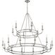Bailey 18 Light 48 inch Polished Nickel Chandelier Ceiling Light