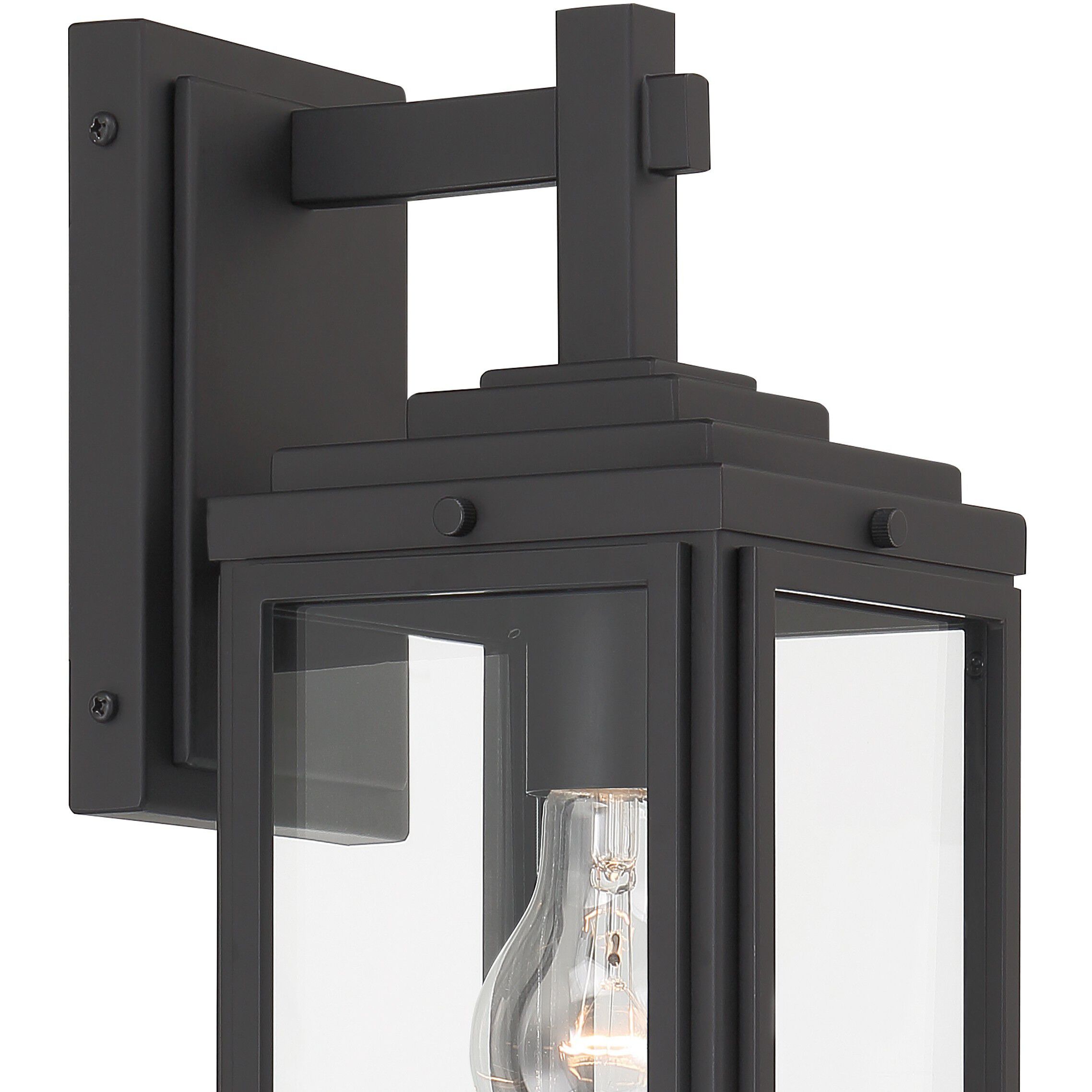 Byron 1 Light 14 inch Matte Black Outdoor Sconce