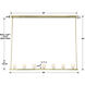 Aragon 7 Light 56 inch Soft Brass Chandelier Ceiling Light in White