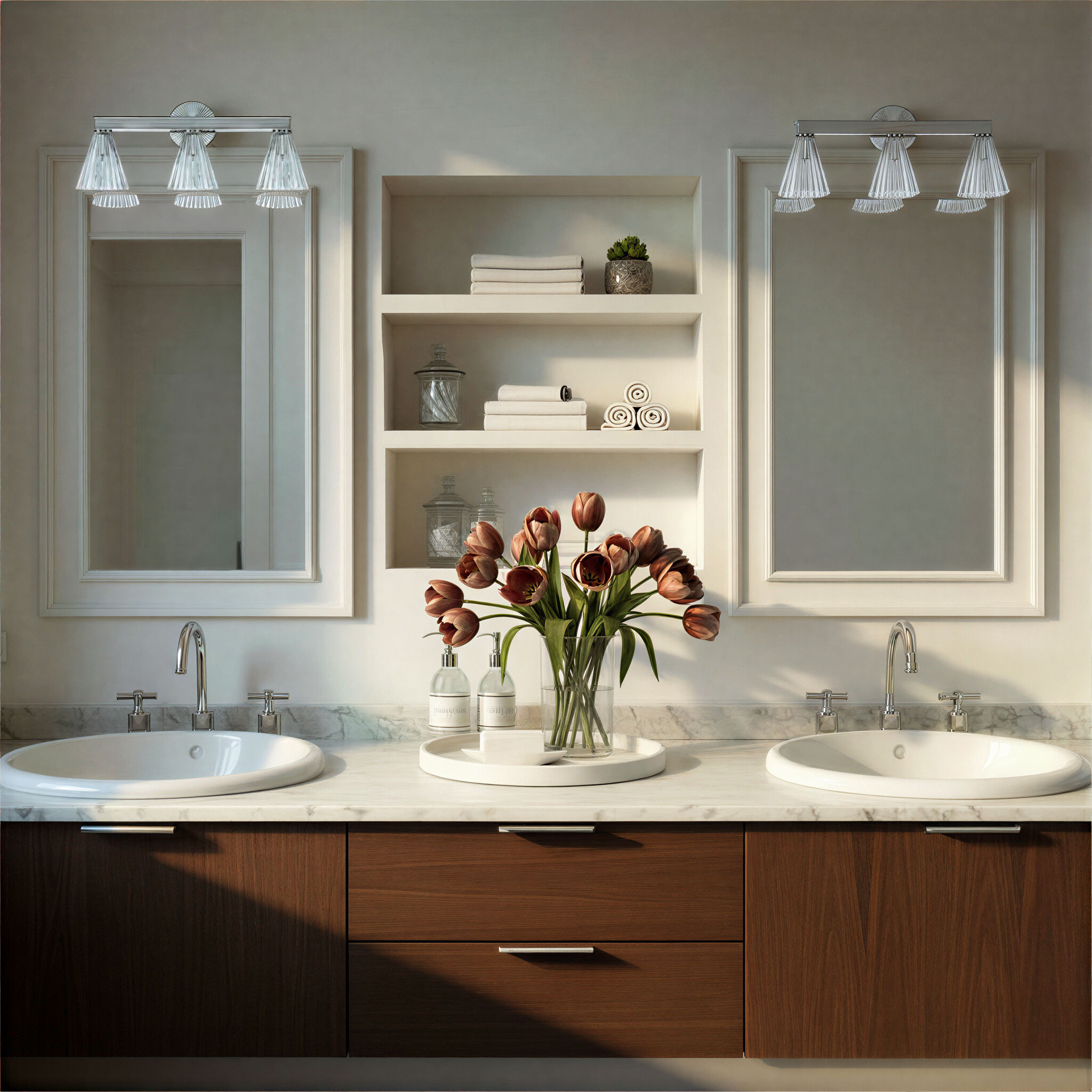 Lotus Bath Vanity Light Wall Light