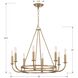 Bailey 8 Light 28 inch Aged Brass Chandelier Ceiling Light