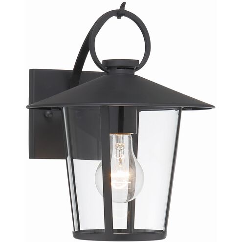 Andover 1 Light 11 inch Matte Black Outdoor Wall Mount