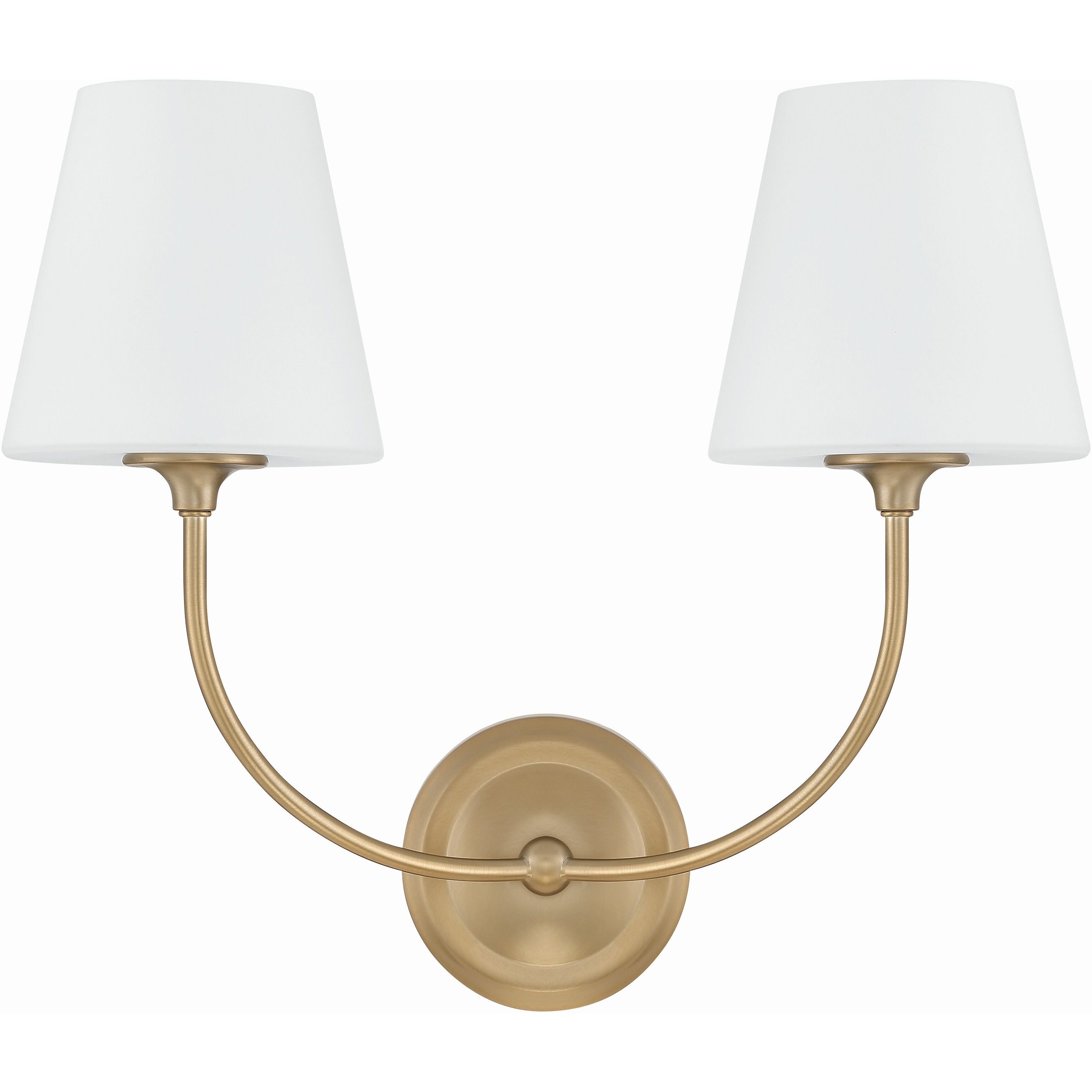 Sylvan Bath Wall Light in Vibrant Gold