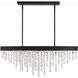 Winham 8 Light 36 inch Black Forged Linear Chandelier Ceiling Light