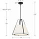 Fulton 3 Light 20 inch Black Chandelier Ceiling Light