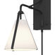 Fulton 18 inch 60.00 watt Black Task Sconce Wall Light