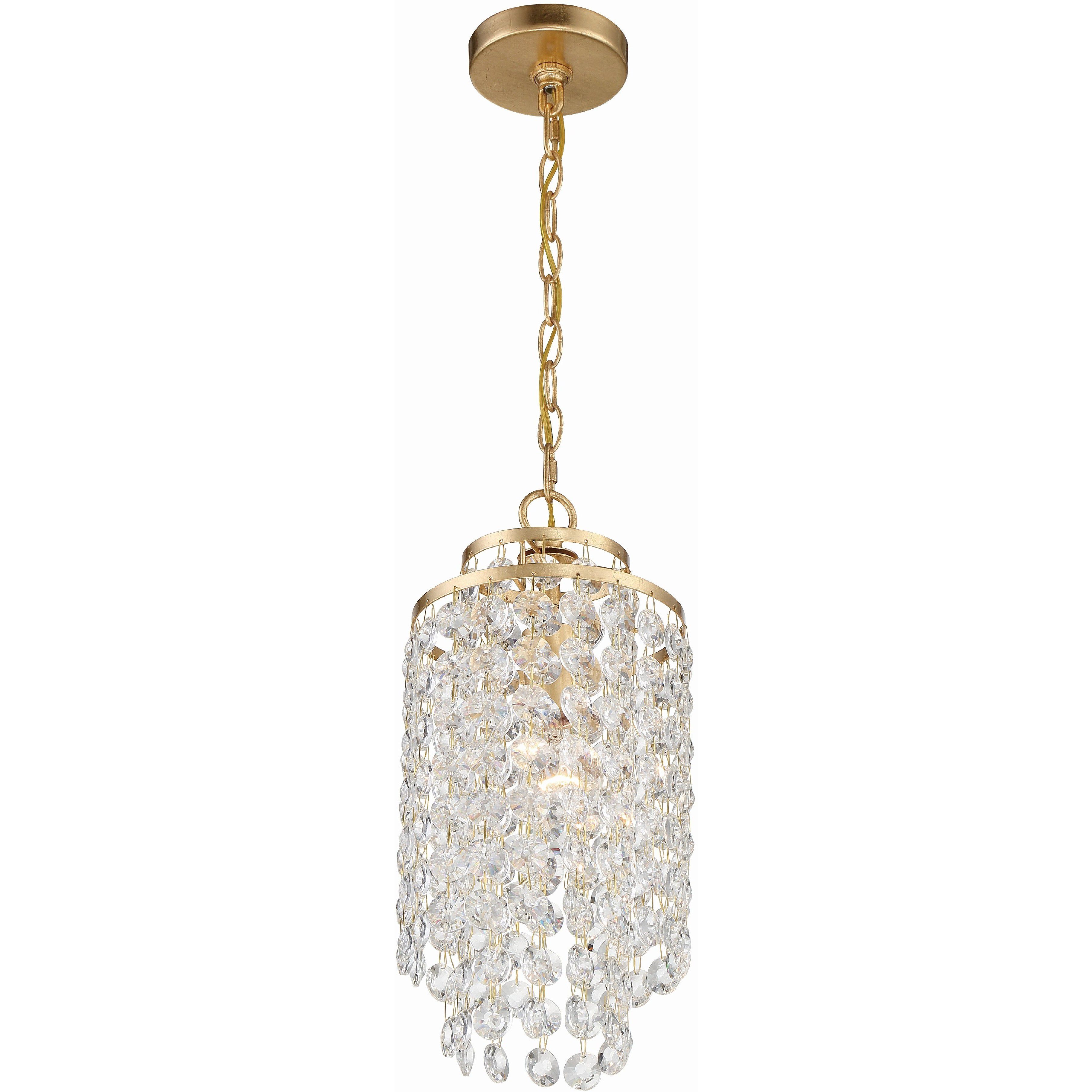 Gabrielle 1 Light 7 inch Antique Gold Chandelier Ceiling Light