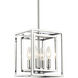 Kai 4 Light 8 inch Polished Chrome Pendant Ceiling Light