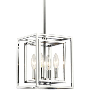 Kai 4 Light 8 inch Polished Chrome Pendant Ceiling Light