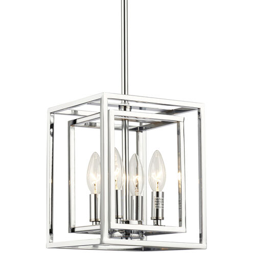 Kai 4 Light 8 inch Polished Chrome Pendant Ceiling Light