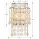 Brielle Bath Wall Light in Antique Silver