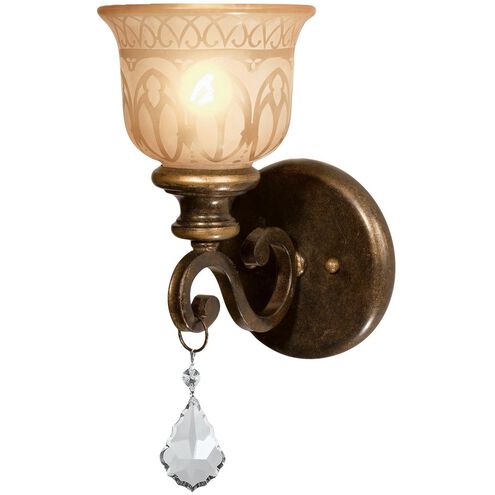 Norwalk 1 Light 6.5 inch Bronze Umber Sconce Wall Light in Clear Spectra